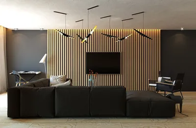Декоративные рейки для стен в интерьере, фото – Rehouz