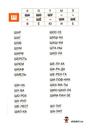 Изучаем буквы в действии!: Буква Ш