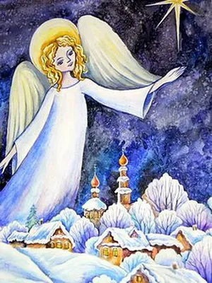 Иллюстрация Рождество в стиле 2d, детский, книжная графика |