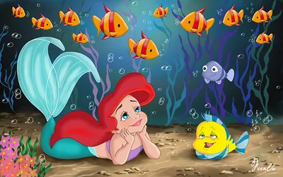 Обои для рабочего стола Disney Русалочка Мультики