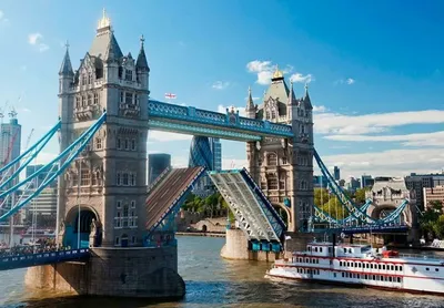Стенд для школы голубой SIGHTS OF LONDON - ДОСТОПРИМЕЧАТЕЛЬНОСТИ ЛОНДОНА,  0,75*1м