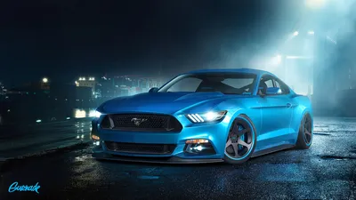 Обои на рабочий стол Ford mustang / форд мустанг на дороге, обои для рабочего  стола, скачать обои, обои бесплатно