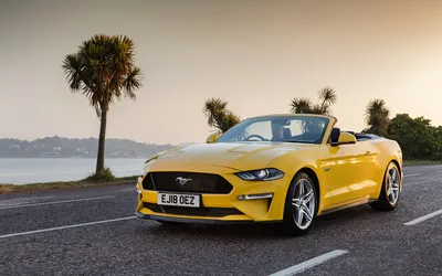 Желтый Ford Mustang Mach 1 2021 7 4K Автомобили HD Обои для рабочего стола:  широкоформатный: Высокое Определение: полноэкранный