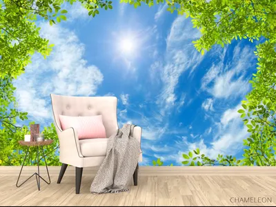 Обои papel de parede 3 d 3D для потолка, фотообои, лаванда, небо, обои для  стен, 3D потолочные Фотообои | AliExpress