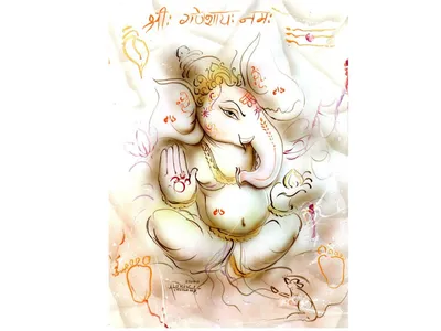 ganesha for 3d printing 3D Модель in Выдуманные 3DExport