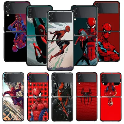 Для Samsung Galaxy Z Flip3 5G ZFlip3 флип ZFlip жесткие поликарбонатные  Чехлы Fundas Marvel изумительный человек-паук эндрей Гарфилд телефон Funda  | AliExpress