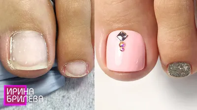 TOE pedicure 🌸 Gel polish coating 🌸 Irina Brilyova (English SUBTITLES) -  YouTube