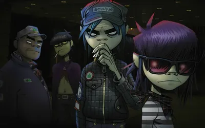 Обои на рабочий стол Gorillaz (tazar yoot), обои для рабочего стола,  скачать обои, обои бесплатно