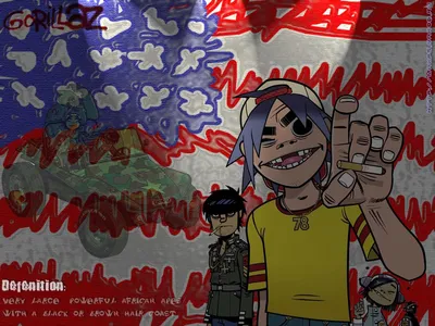 Gorillaz: Feel Good Inc картинки, заставки на рабочий стол бесплатно.