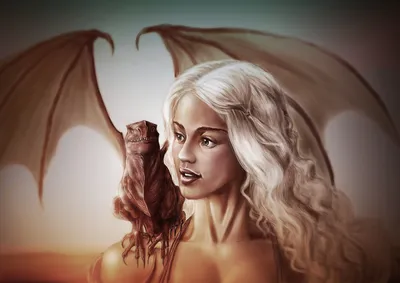 Обои на рабочий стол Девушка в образе Daenerys / Дейнерис Таргариен из  сериала Game Of Trones / Игра Престолов, обои для рабочего стола, скачать  обои, обои бесплатно