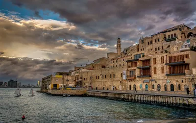 Обои Old Jaffa, Tel Aviv, Israel Города - Улицы, площади, набережные, обои  для рабочего стола, фотографии old jaffa, tel aviv, israel, города, -  улицы, площади, набережные, порт, тель-авив-Яффо, израиль, тель-авив,  здания, набережная,