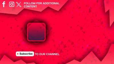Red youtube banner template 2560×1440 - veeForu