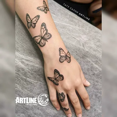 Тату бабочка на руке | Блог про татуировки pavuk.ink | Тату, Татуировка на  запястье, Вдохновляющие татуировки