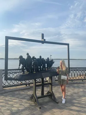 На Самарской набережной открыли скульптурную композицию \"Бурлаки на Волге\"  - Фоторепортаж - Волга Ньюс