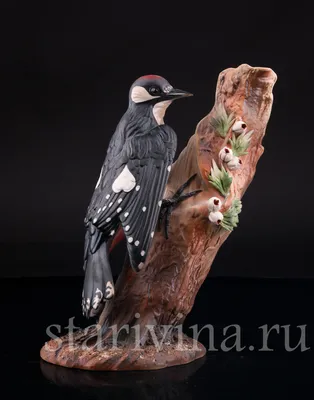 Картина на холсте с подрамником ХитАрт Дятел; дятел на дереве; хохлатая  желна 1 30x40 - купить по низкой цене в интернет-магазине OZON (686951946)