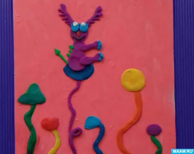 Картина из пластилина на картоне | Kidside.ru