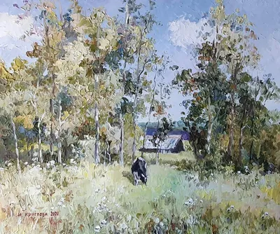 Цветы на лугу | ArtBUP - an international platform for Fine Art Paintings
