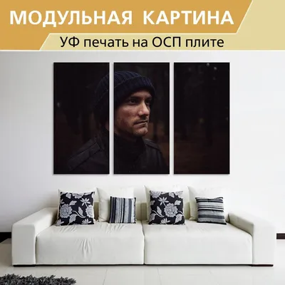 Модульная картина \"Парень, человек, лицо\" для интерьера на стену / Декор в  дома, спальню, на кухню, детскую комнату, 190 см х 125 см - купить по  низкой цене в интернет-магазине OZON (997304494)
