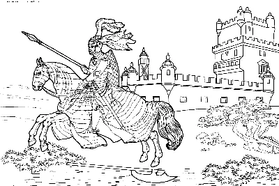 WS- 91/ 1 Статуэтка \"Рыцарь на коне\"