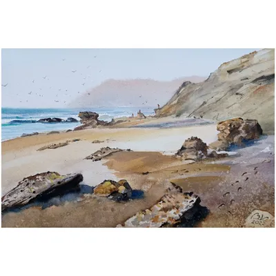 следы на песке | ArtBUP - an international platform for Fine Art Paintings