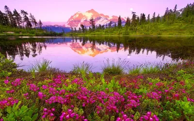 Mountain Paradise Nature Colorful Lake Sky 1280x960 Hd Wallpaper 18493 :  Wallpapers13.com