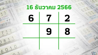 โค้งสุดท้ายหวย \"เลขเด็ดงวดนี้\" 16/12/66 ลุ้นโชคได้ที่ไทยรัฐทีวี-
