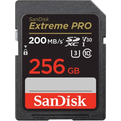 SanDisk 256GB Extreme PRO UHS-I SDXC Memory SDSDXXD-256G-ANCIN