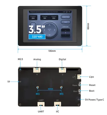 ESP Terminal with 3.5inch RGB Capacitive Touch Display - Elecrow