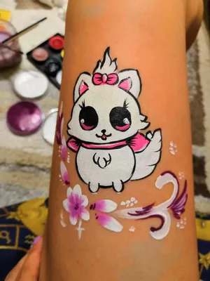 Аквагрим рисунок на руке узор / How to draw a face painting pattern on the  hand - YouTube