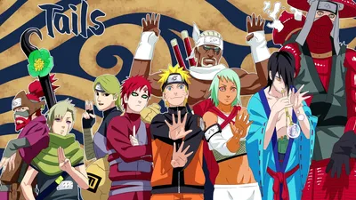 Обои anime, naruto, killer bee, gaara на рабочий стол
