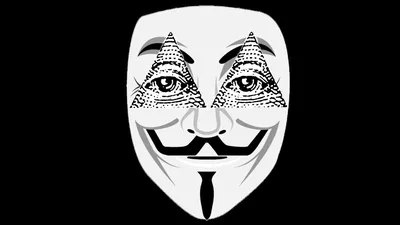 Анонимус в маске со сложенными на груди руками. | Картинка на аву