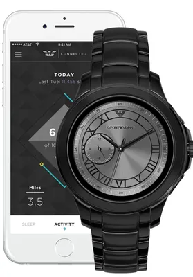 Смарт Часы Emporio Armani Мужские ART5011 Smart Watch Черные - Официальный  интернет магазин наручных часов Emporio Armani - Мужские и Женские