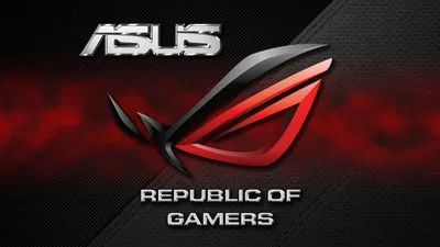 Обои asus, rog, бренд на рабочий стол