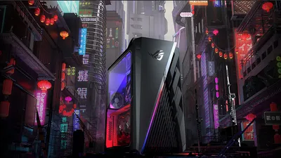 Обои на рабочий стол Логотип фирмы Asus (NASDAQ: AKCPF, TWSE:2357) —  расположенной на Тайване компании, производящей персональные компьютеры, а  также компьютерные компоненты, такие, как материнские платы, графические  карты, а также ноутбуки, мобильные