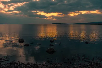Закат в Листвянке на берегу Байкала.. Photographer Bugrimov Egor