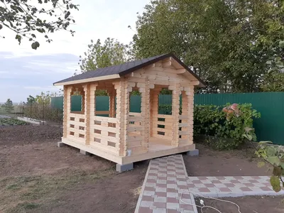Большая беседка Дачный квадрат Проект 144001 купить, цена 195000 руб