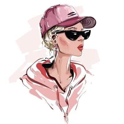 Блондинка в бейсболке: аватарки девушки - SY | Illustration, How to draw  hands, Vector illustration