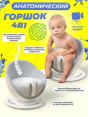 Горшок детский Jetem Vippy Серый купить по цене 2970 ₽ в интернет-магазине  Детский мир