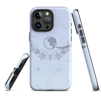 Прочный чехол «Красивая девушка» с синим градиентом для iPhone X XR XS SE 7  8 11 12 13 14 15 Pro Mini Plus Pro Max