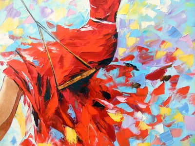 Девушка на качелях - Olha Darchuk | TouchofArt