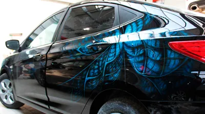 Хищник Predator аэрография пленкой на автомобиль 🚗, мотоцикл 🏍, шлем ⛑