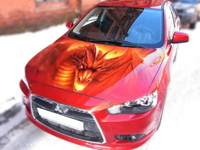 Аэрография \"Ангел-хранитель\" на Toyota Rav4 | Artmask.ru