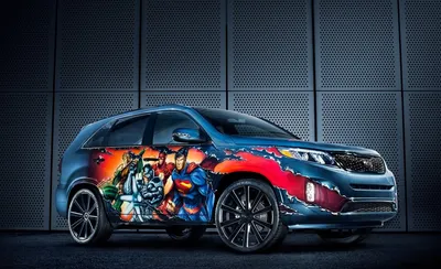 Рисунок на капот автомобиля Nissan \"Дракон\" © Relatto
