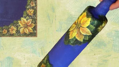 Основы декупажа.2 урок.Декупаж на темном или цветном фоне | Журнал Ярмарки  Мастеров