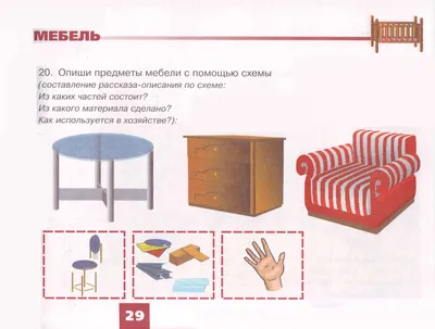 Раскраски «Мебель» для детей 3-4 лет распечатать бесплатно