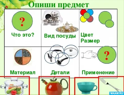 Посуда. Конспекты занятий, НОД, страница 130. Воспитателям детских садов,  школьным учителям и педагогам - Маам.ру