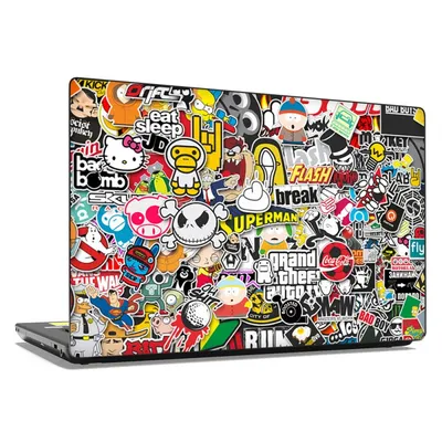 Наклейка на ноутбук - Stickerbomb по низкой цене, купить стикеры для  ноутбука в Украине, фото, отзывы