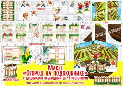Макет “Огород на подоконнике” – Психологическое зеркало и тИГРотека