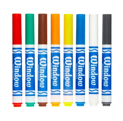 Купить Набор фломастеров для рисования на стекле (washable), 8 шт Crayola  256344.024 ➜ Курьерская доставка по Одессе. ➜ Доставка по Украине. ☎ 0  (800) 330-070, (099) 33-507-12