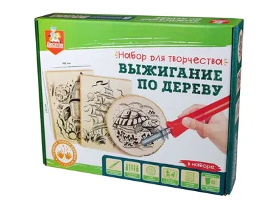 Набор для творчества Фантазер Новый год Выжигание по дереву Озорной  зайчонок 371012 купить по цене 5890 ₸ в интернет-магазине Детский мир